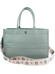 Sage Leather Tote