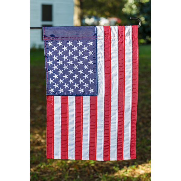 American Flag Applique Garden Flag