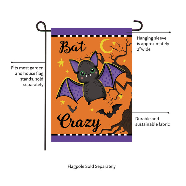 Gone Batty Garden Flag