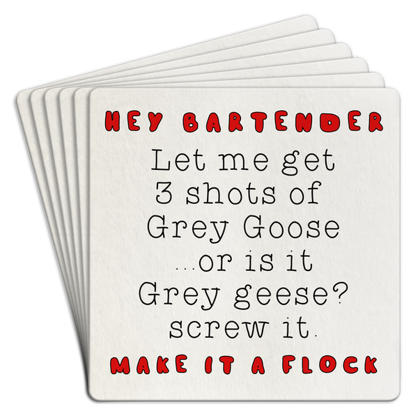 Tipsy Paper Coasters
