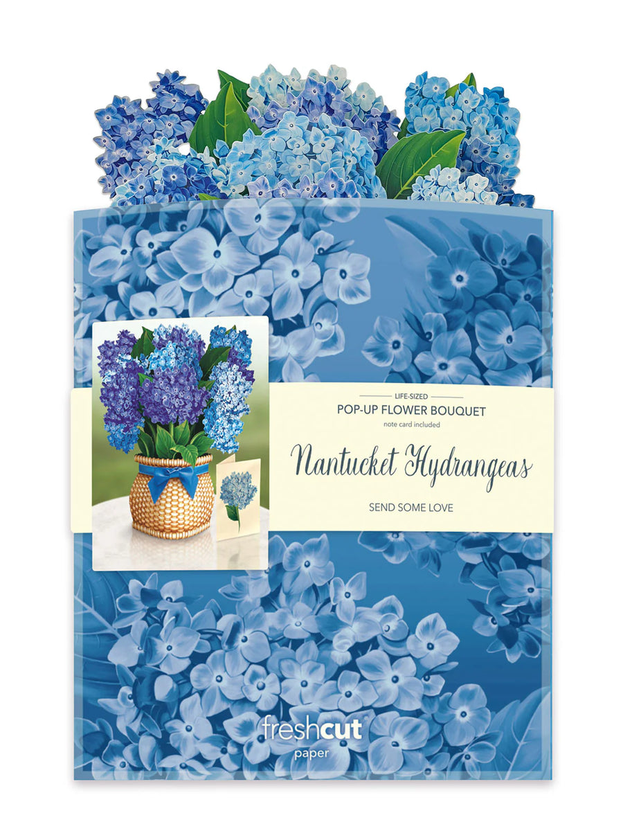 Nantucket Hydrangeas Pop-Up Flower Bouquet – Persnickety's