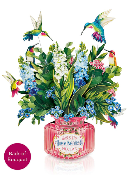 Hummingbird Oasis Pop-Up Flower Bouquet