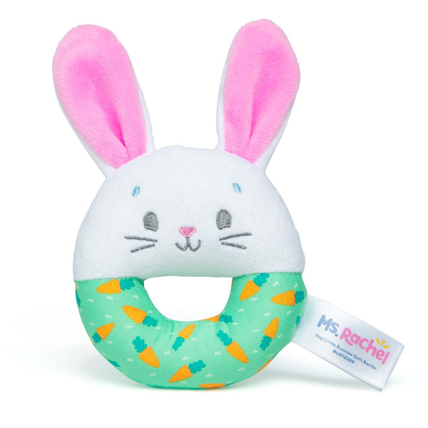 Ms. Rachel Hop Little Bunnies Soft Rattle