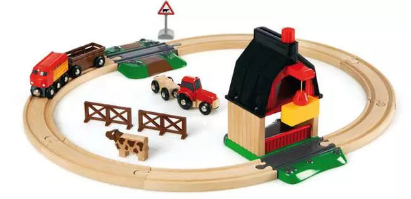 BRIO Farm Railway Set
