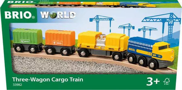 BRIO Three-Wagon Cargo Train