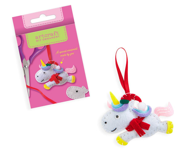 Christmas Unicorn DIY Felt Ornament Kit
