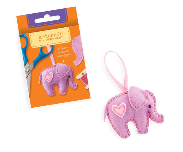 Elephant DIY Felt Ornament Kit