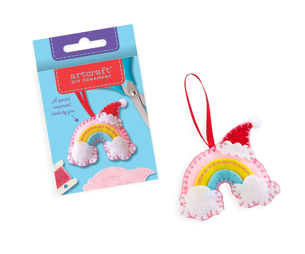 Christmas Rainbow DIY Felt Ornament Kit