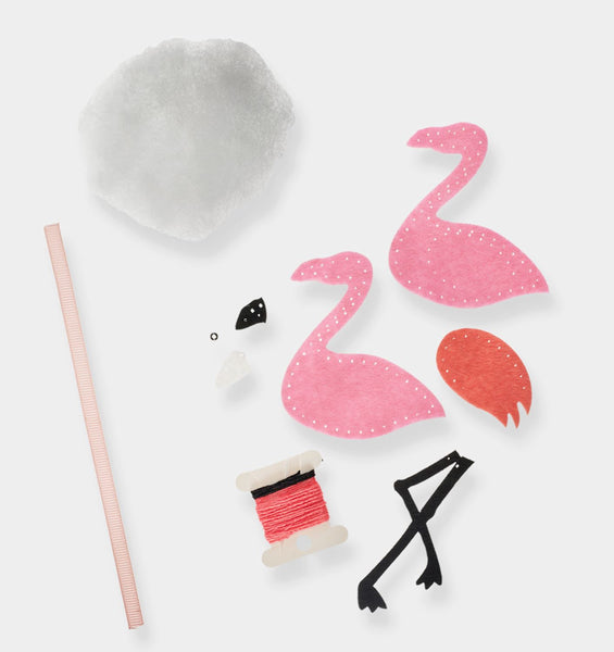 Flamingo DIY Felt Ornament Kit