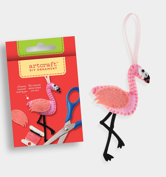 Flamingo DIY Felt Ornament Kit