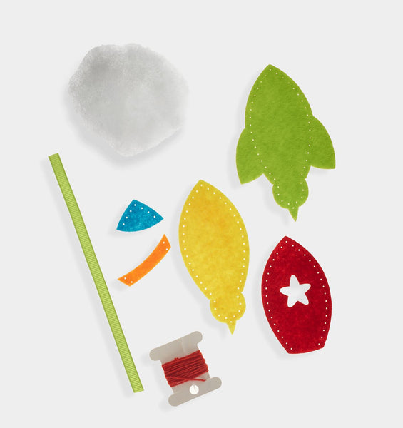 Rocket Ship DIY Felt Ornament Kit