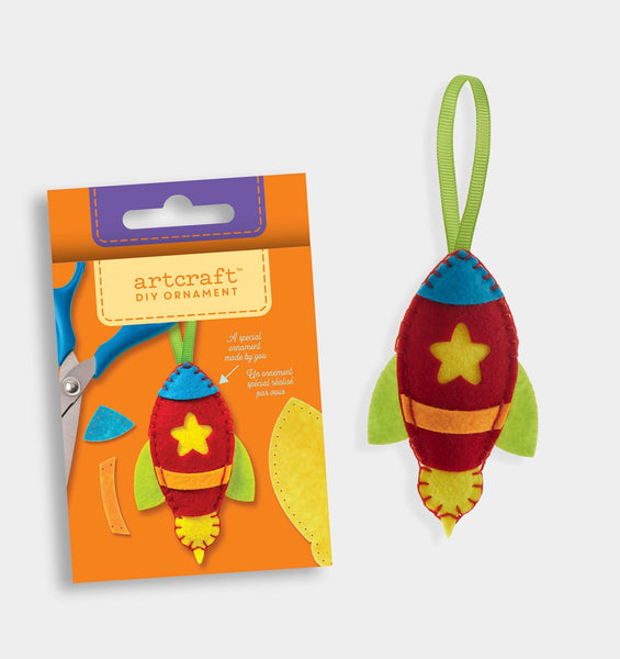 Rocket Ship DIY Felt Ornament Kit