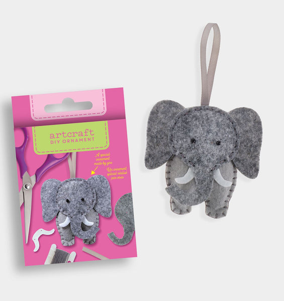 Elephant DIY Felt Ornament Kit