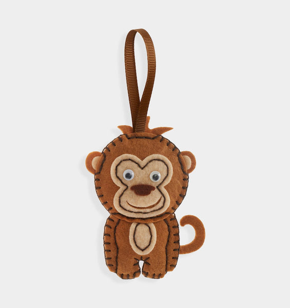 Monkey DIY Felt Ornament Kit