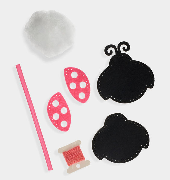 Ladybug DIY Felt Ornament Kit