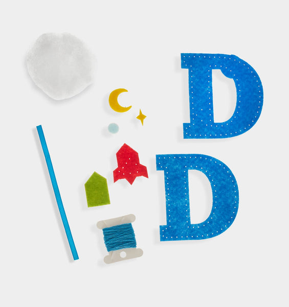 D Letter DIY Felt Ornament Kit