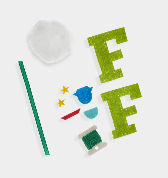 F Letter DIY Felt Ornament Kit