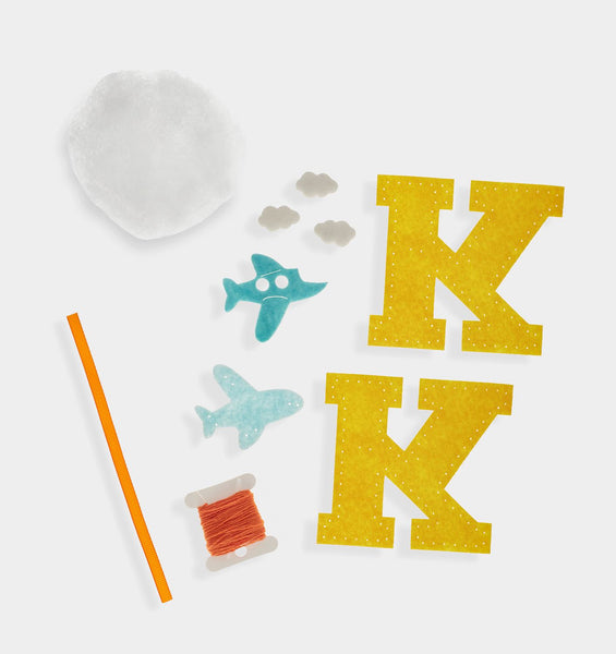 K Letter DIY Felt Ornament Kit