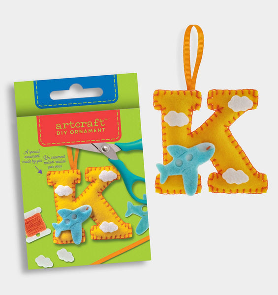 K Letter DIY Felt Ornament Kit