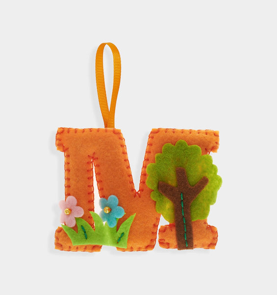 M Letter DIY Felt Ornament Kit