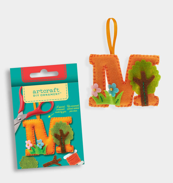 M Letter DIY Felt Ornament Kit