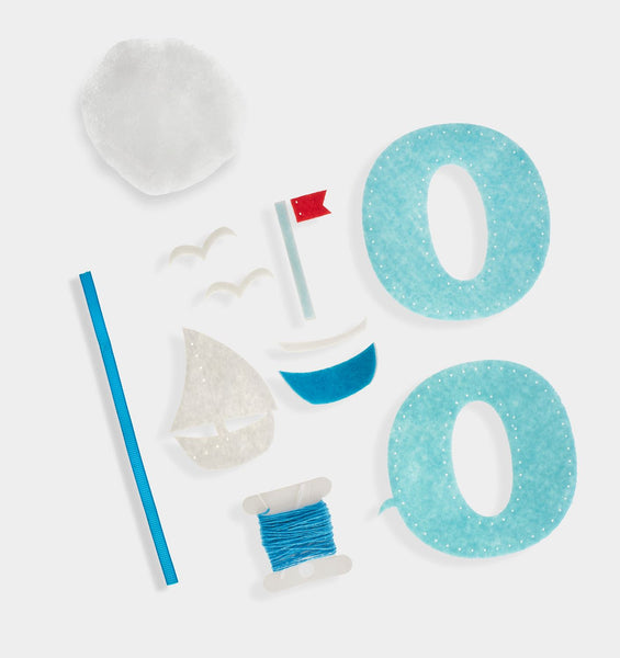 O Letter DIY Felt Ornament Kit