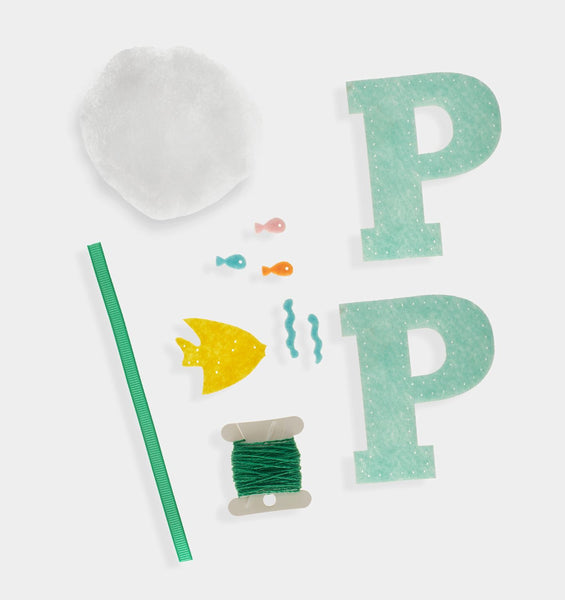 P Letter DIY Felt Ornament Kit