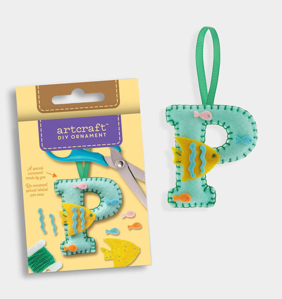 P Letter DIY Felt Ornament Kit