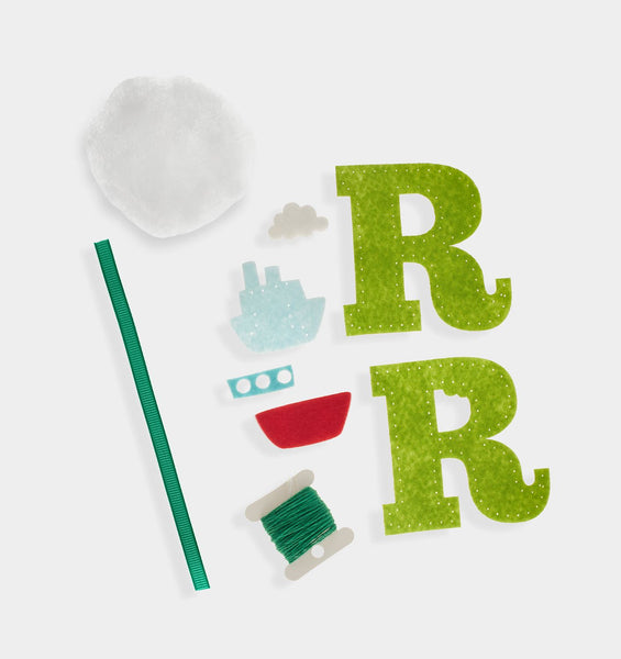 R Letter DIY Felt Ornament Kit