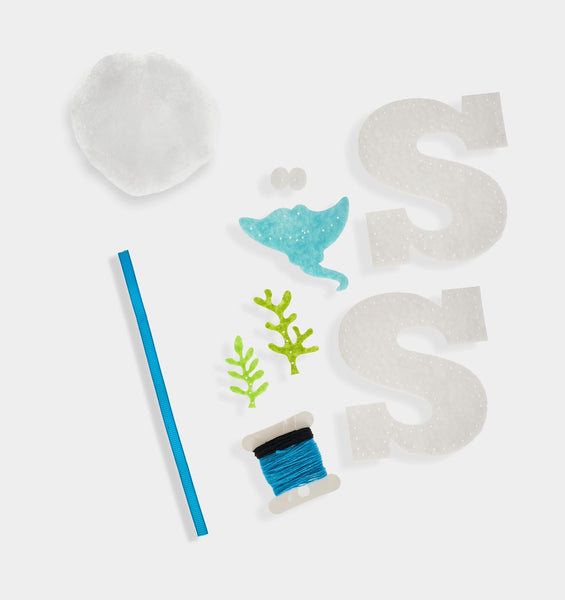 S Letter DIY Felt Ornament Kit