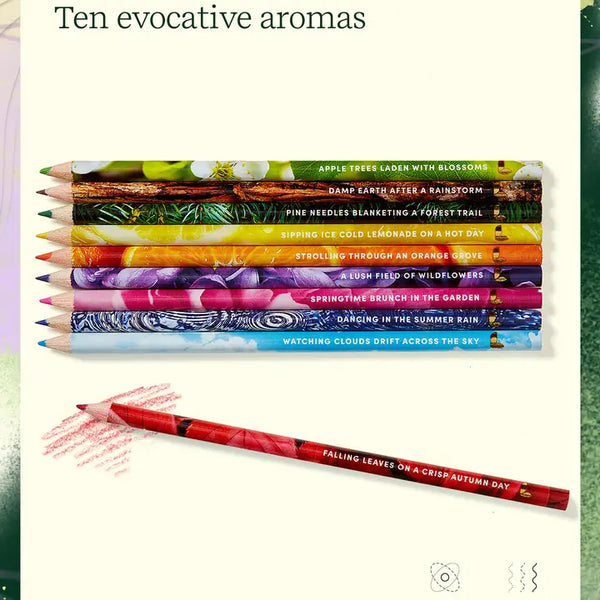 Lifelines Rub & Sniff™ Scented Colored Pencils - 10-pack (Classic)