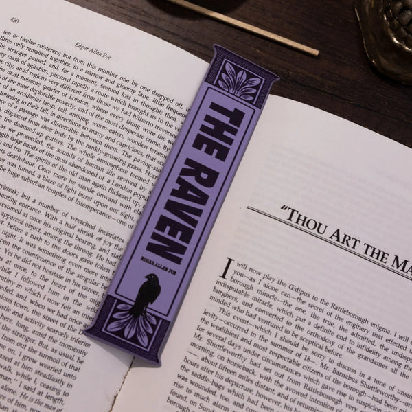 The Raven Bookmark - Purple