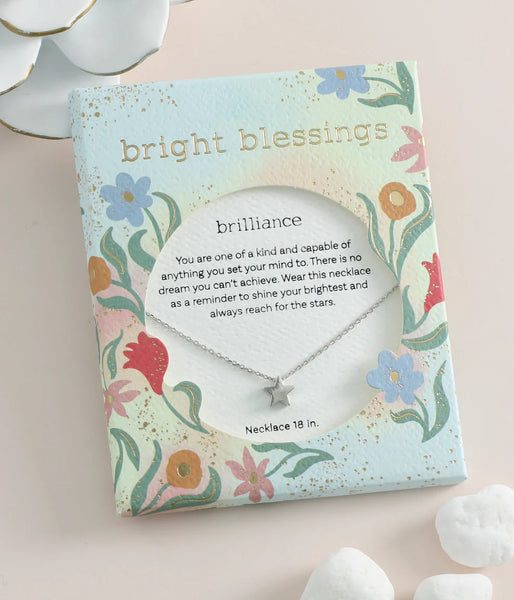 Silver Star Bright Blessings Necklace - Brilliance