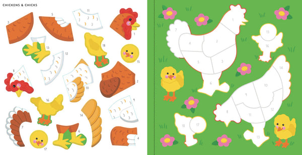 Farm Animals Color by Sticker