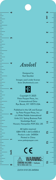 Beaded Axolotl Bookmark