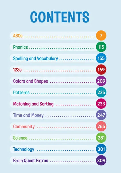 Brain Quest Workbook - Kindergarten