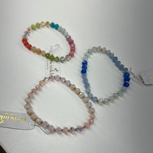 3 Strand Colorful Bead Bracelet