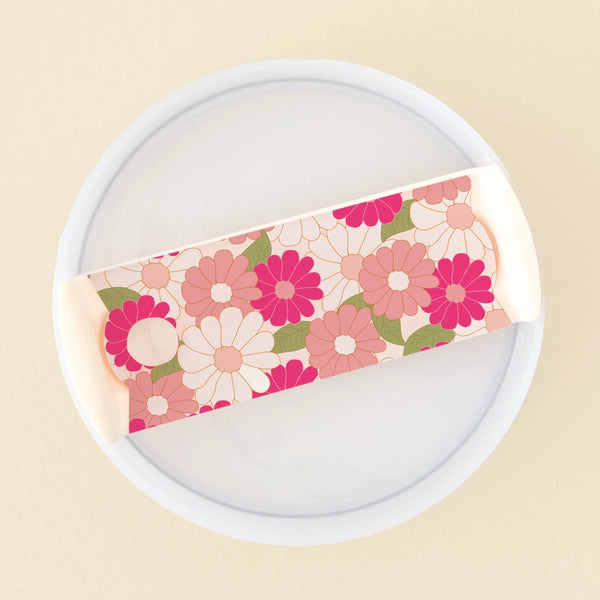 Daisy Craze Tumbler Lid Tag