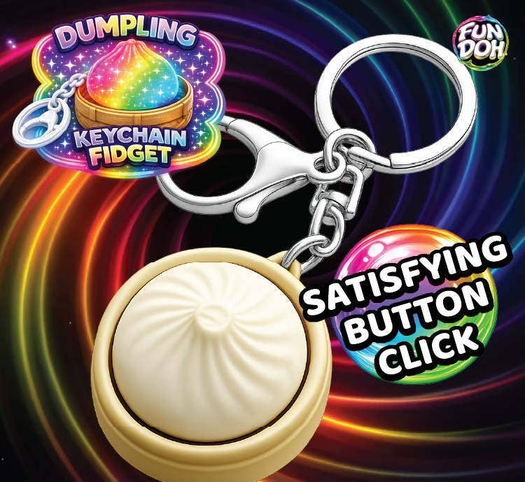 Fun Doh Dumpling Light-Up Click Fidget Keychain – Persnickety's