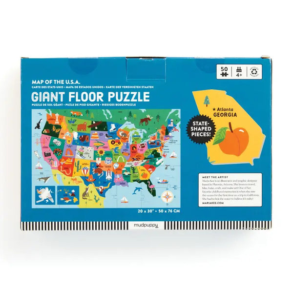Map of the USA Giant Floor Puzzle