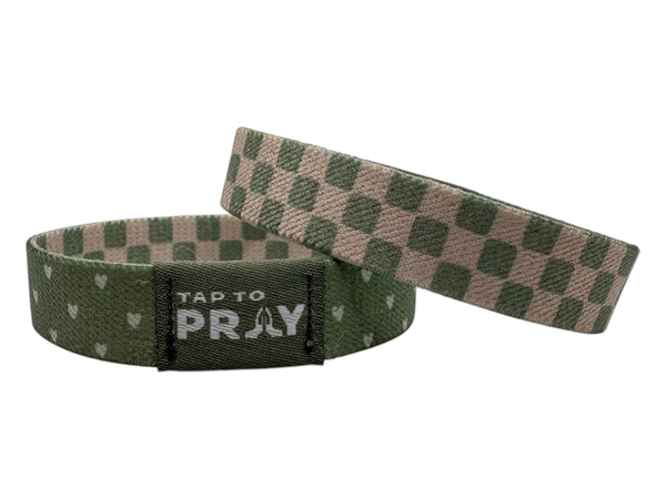 Cottage & Tile Tap to Pray Wristband