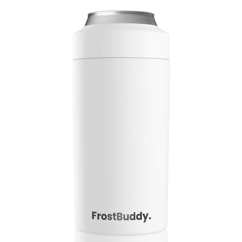 White Universal Buddy Can Cooler