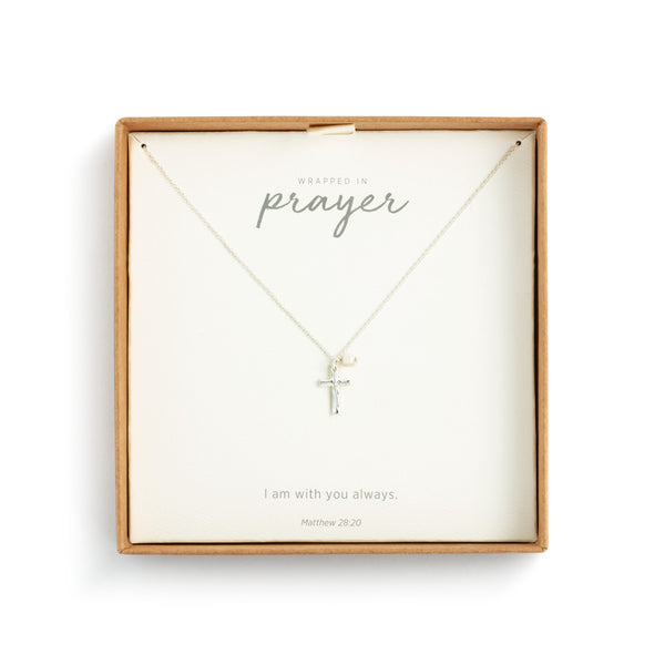 Dainty Cross Necklace - Silver