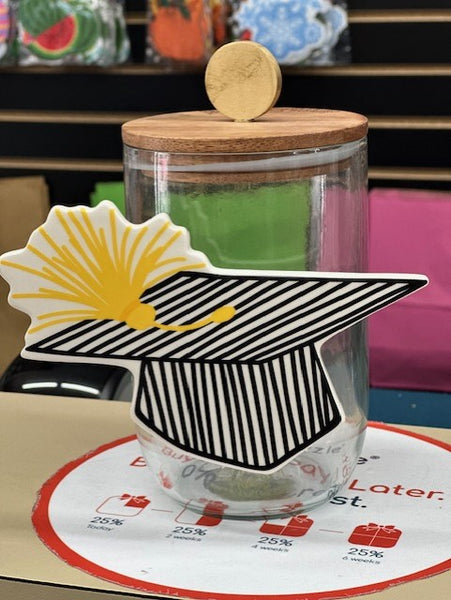 Small Mini Wooden Lid Glass Jar