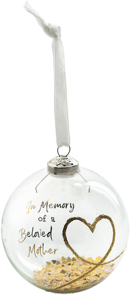 Beloved Mother Glass Ornament