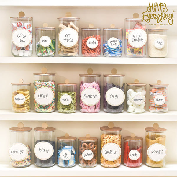 Big Wooden Lid Glass Jar
