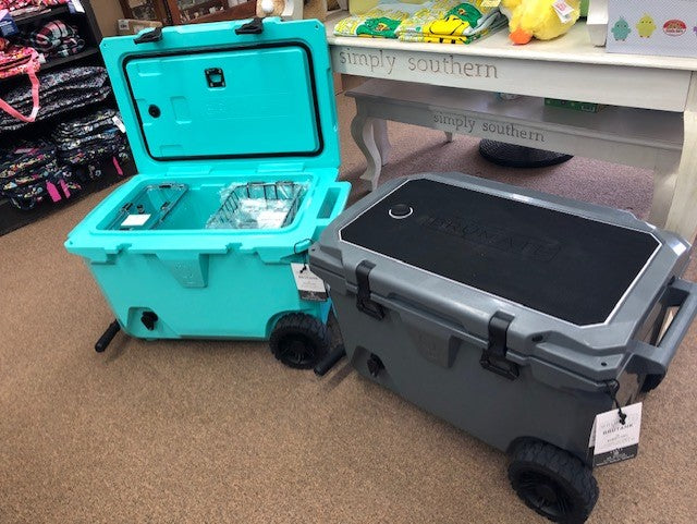 We LOVE the new BruTank cooler by Brumate. We only have 2 in stock. Stop in  and take a look!, By Bel Floral & The Fertile Market