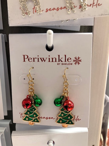Tree w Jingle Bells Earrings
