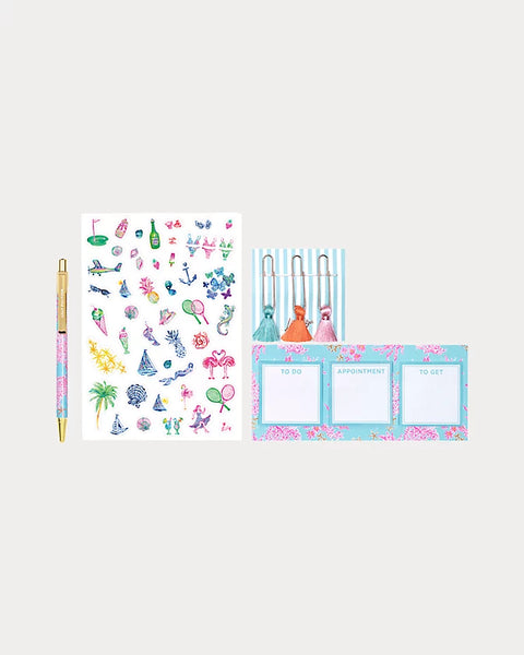 Lilly Pulitzer Royal Coral Agenda Bonus Pack