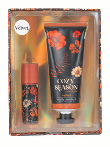 Velvet Lip Balm and Hand Lotion Set